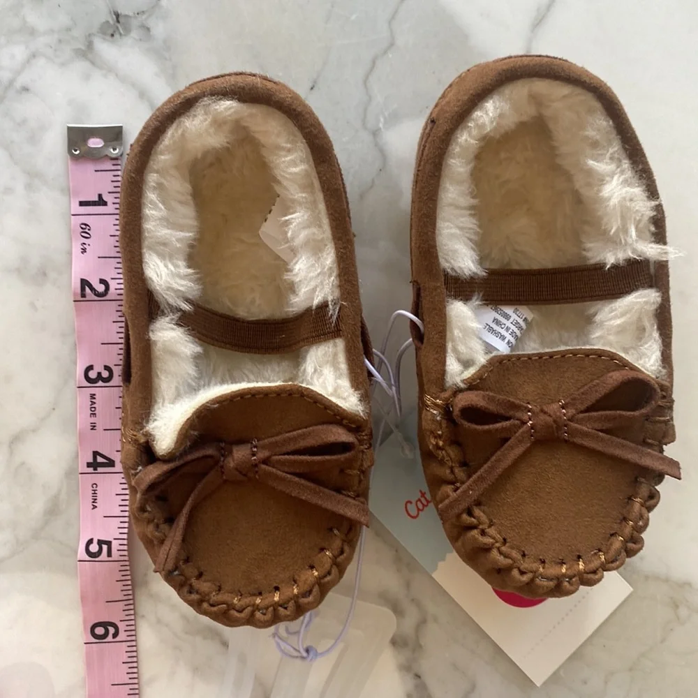 Cat & Jack‎ Moccasins Toddler Dark Chestnut/Celina Size 5